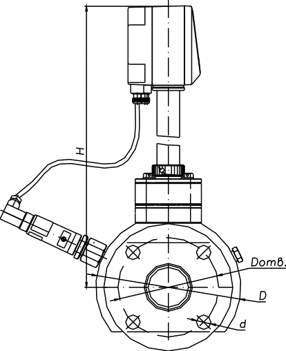 Расходомеры пара и газа РМ-5-ПГ - габаритные размеры